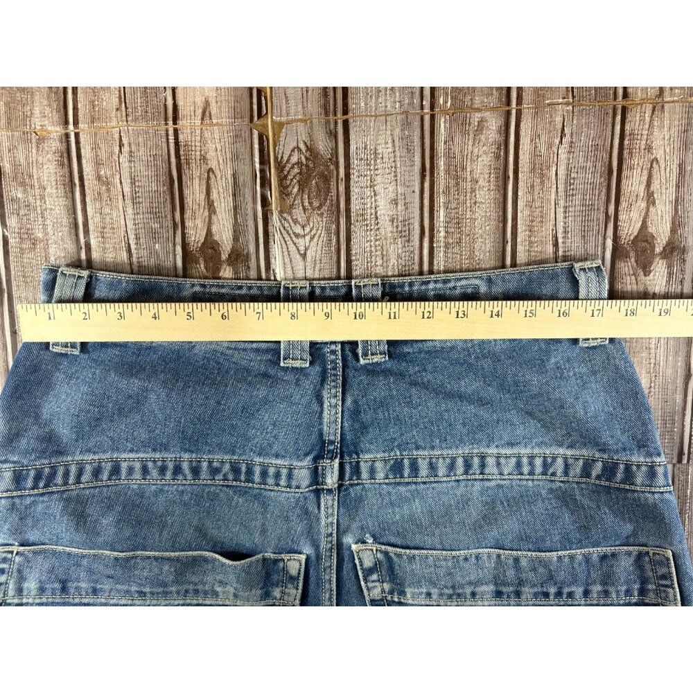 JNCO Rollin’ 26” baggy jeans size 34 x 30 color dark stone Y2K Vintage - Picture 6 of 7